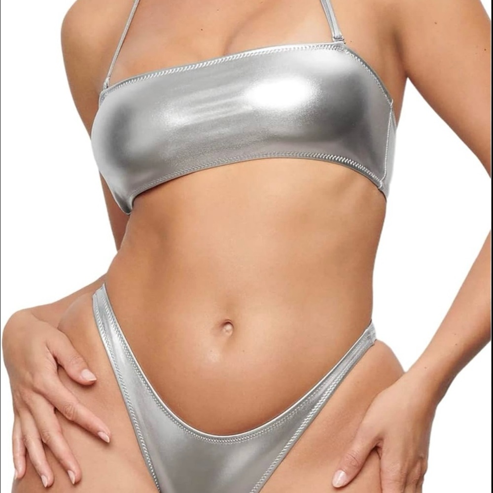 Silver Women's Swimwear Set